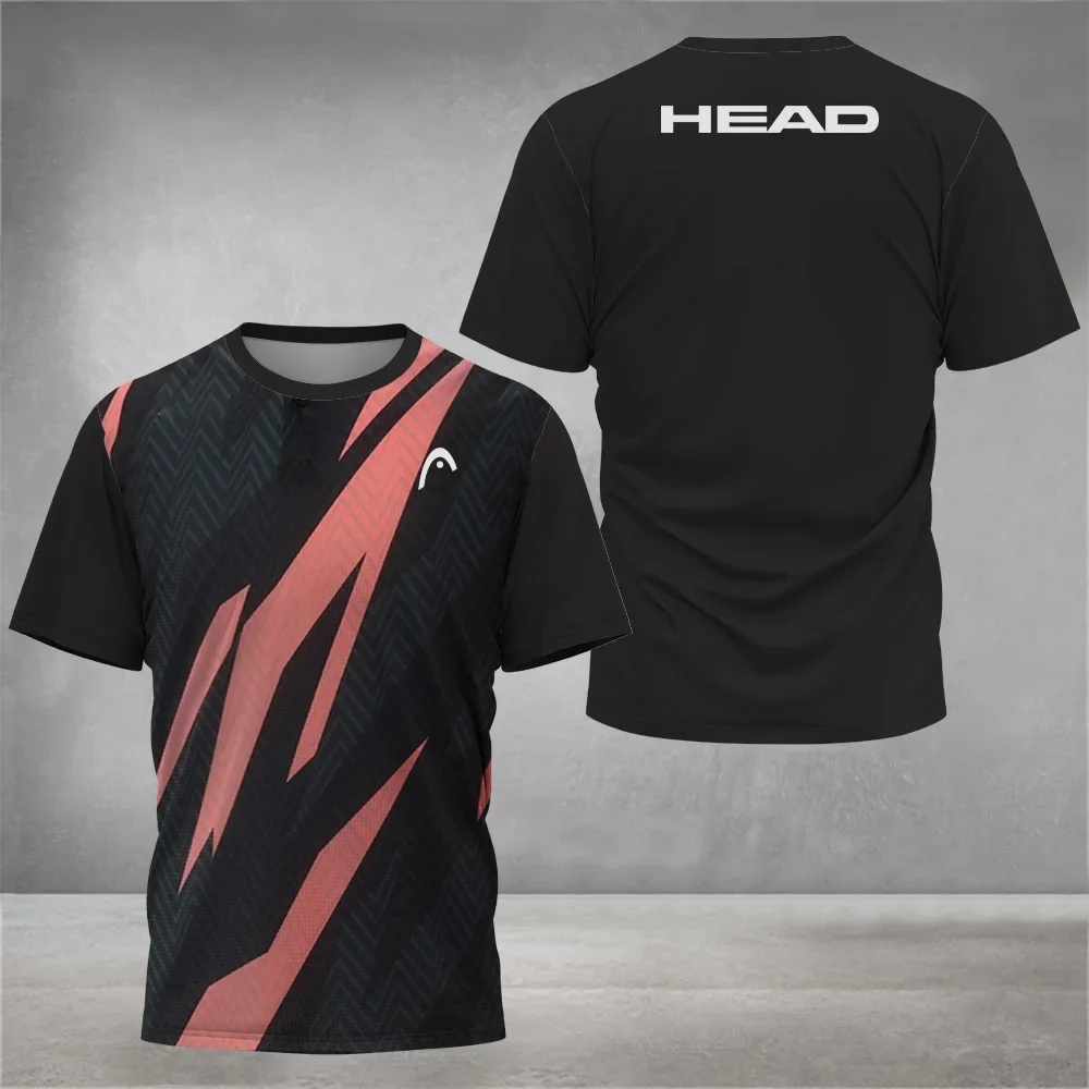 Badminton Rank - T-shirt respirant pour homme, col rond,