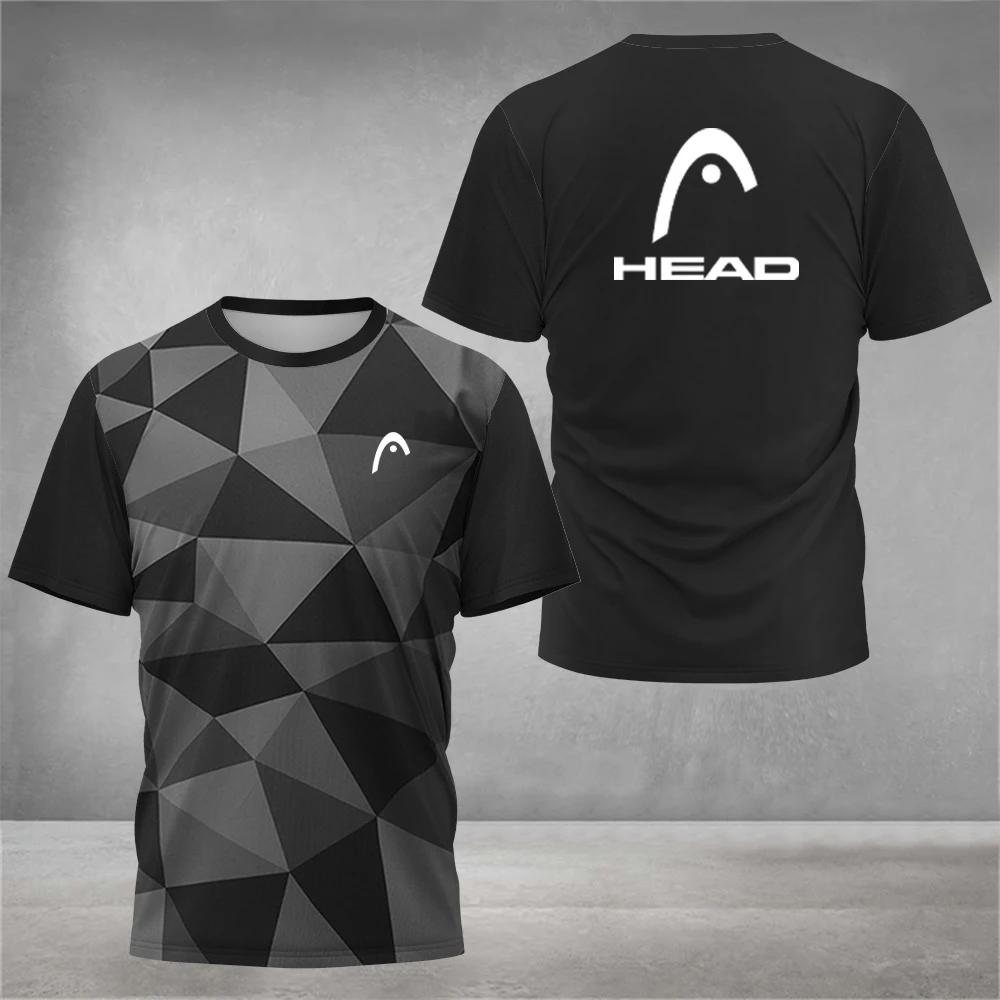 Badminton Rank - T-shirt respirant pour homme, col rond,